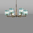 Loft Industry Modern - Elis Blue Chandelier